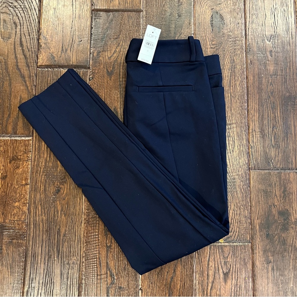 Navy blue Loft skinny pants size 0